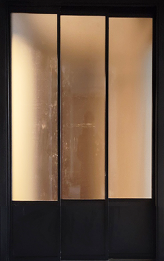 3연동 도어 중문(초슬림 19바/도장/브론즈샤틴강화/고시형)