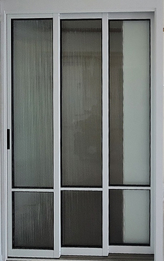 3연동 도어 중문(50바/램핑/유리고시/고시형)